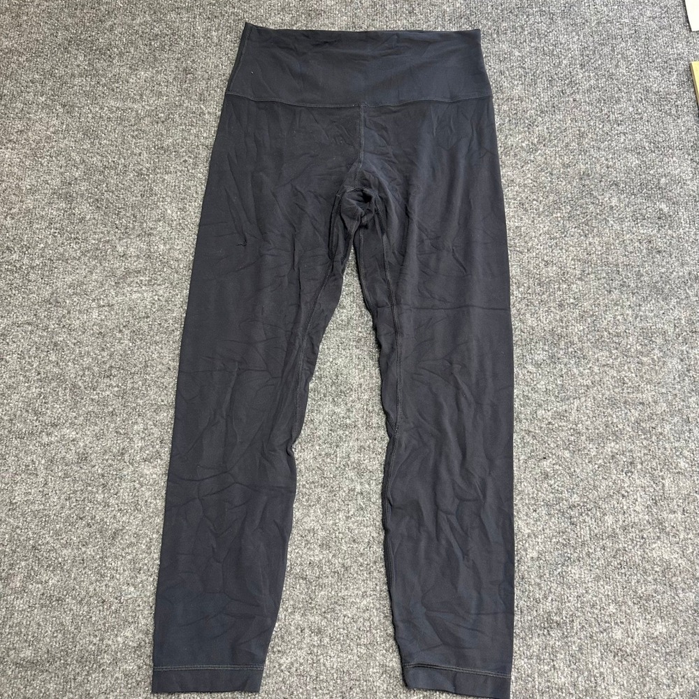 Lululemon Leggings Womens Size 4 Black High Rise Cropped Athletic Yoga Pants
